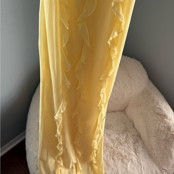 LOVERS & FRIENDS MARISOL GOWN YELLOW SIZE SMALL EXCELLENT COND. - Picture 8 of 10